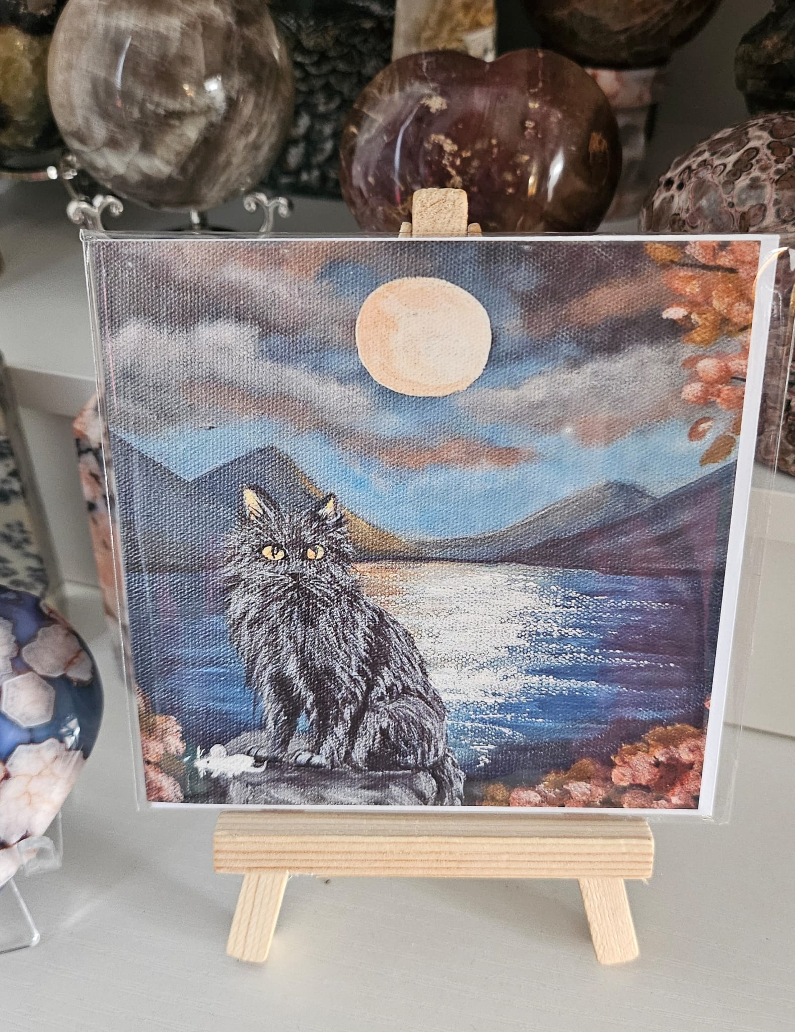 Moonlit Familiar Greeting Card