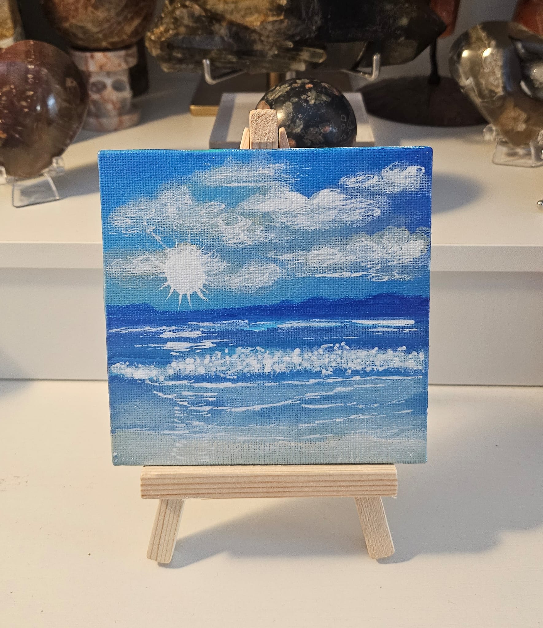 Seafoam Morning Mini Coastal Painting