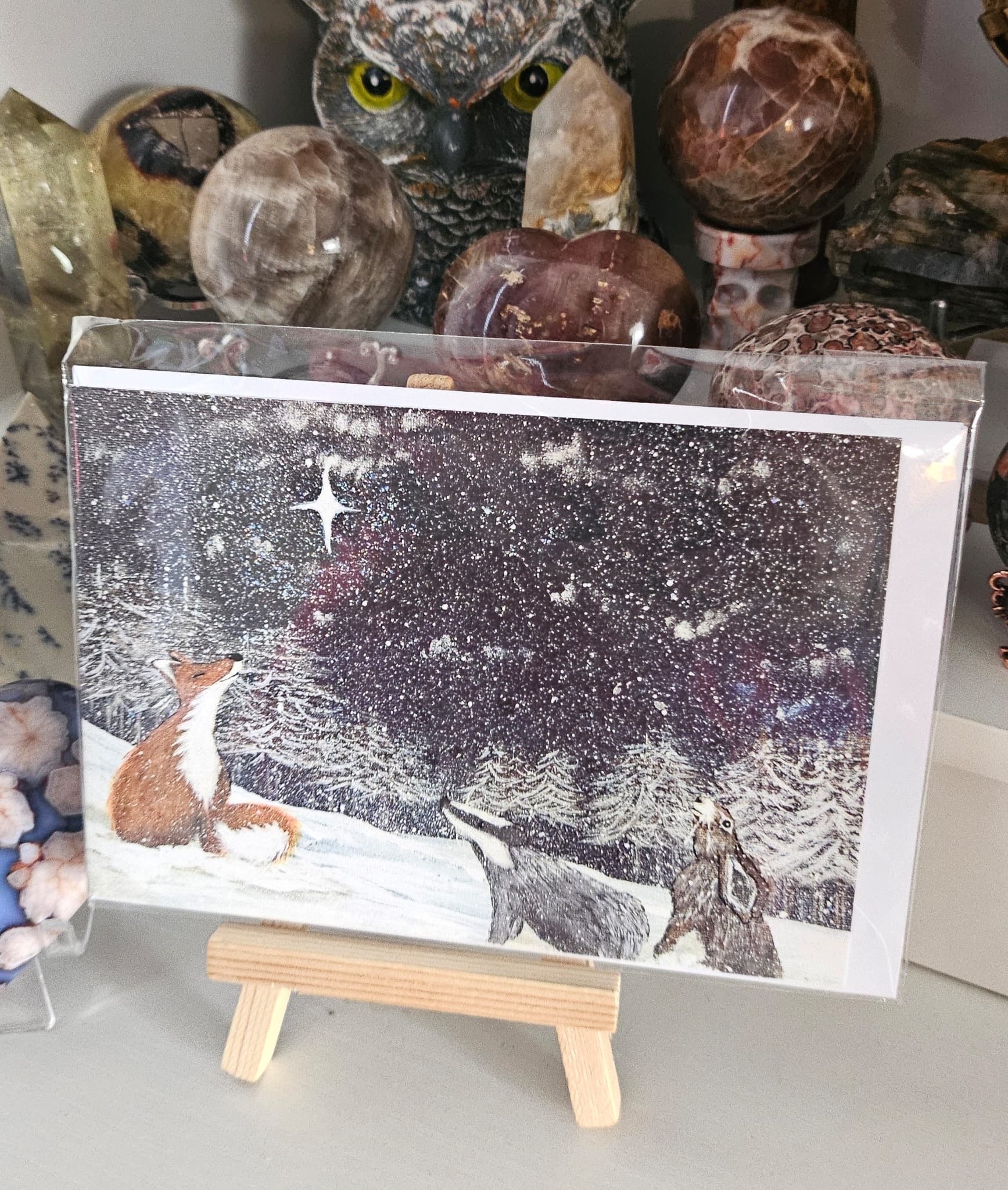 Winter Gathering Greeting Card