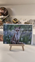 Fox in the Blooming Shade Greeting Card