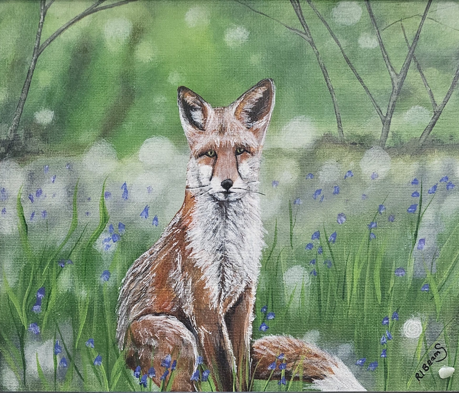 Fox in the Blooming Shade