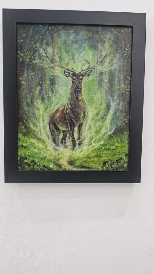 Deer in the Green Fire