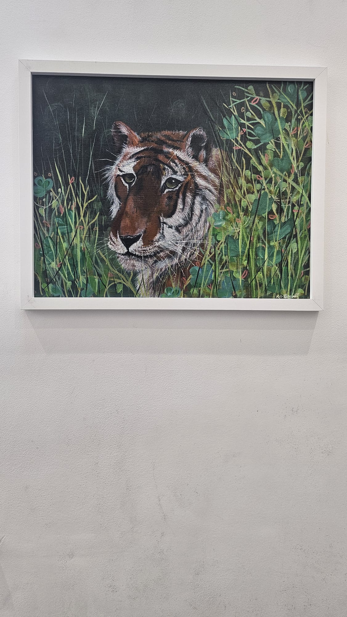 Tiger Acrylic Painting