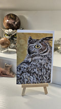 Watcher in the Goldlight Greeting Card