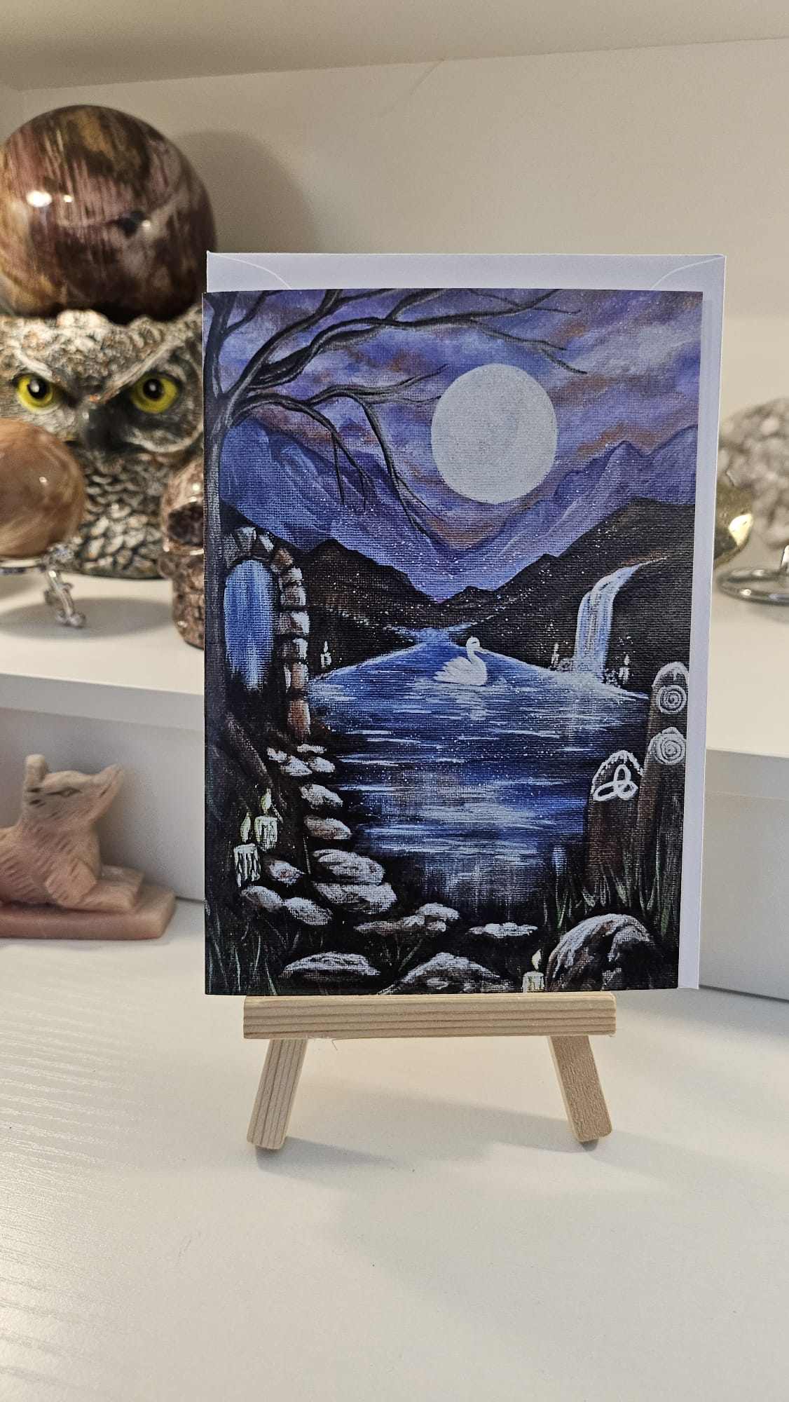 Swan of the Sacred Waters Greeting Card