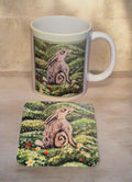 The Hare of Spring Awakening Mug & Coaster Set