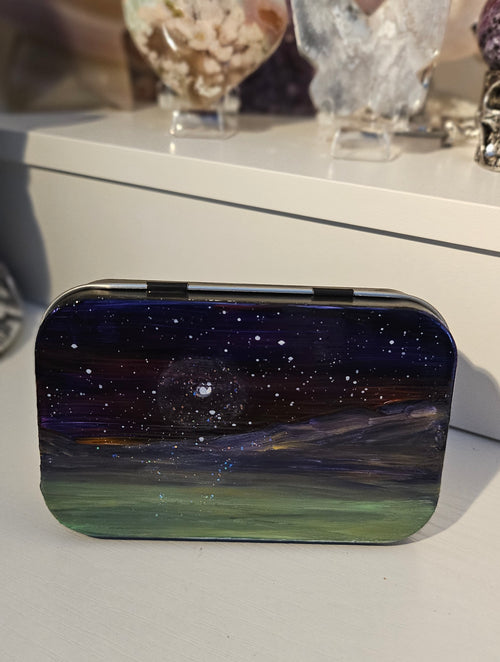 Hand-Painted Landscape & Seascape Tins