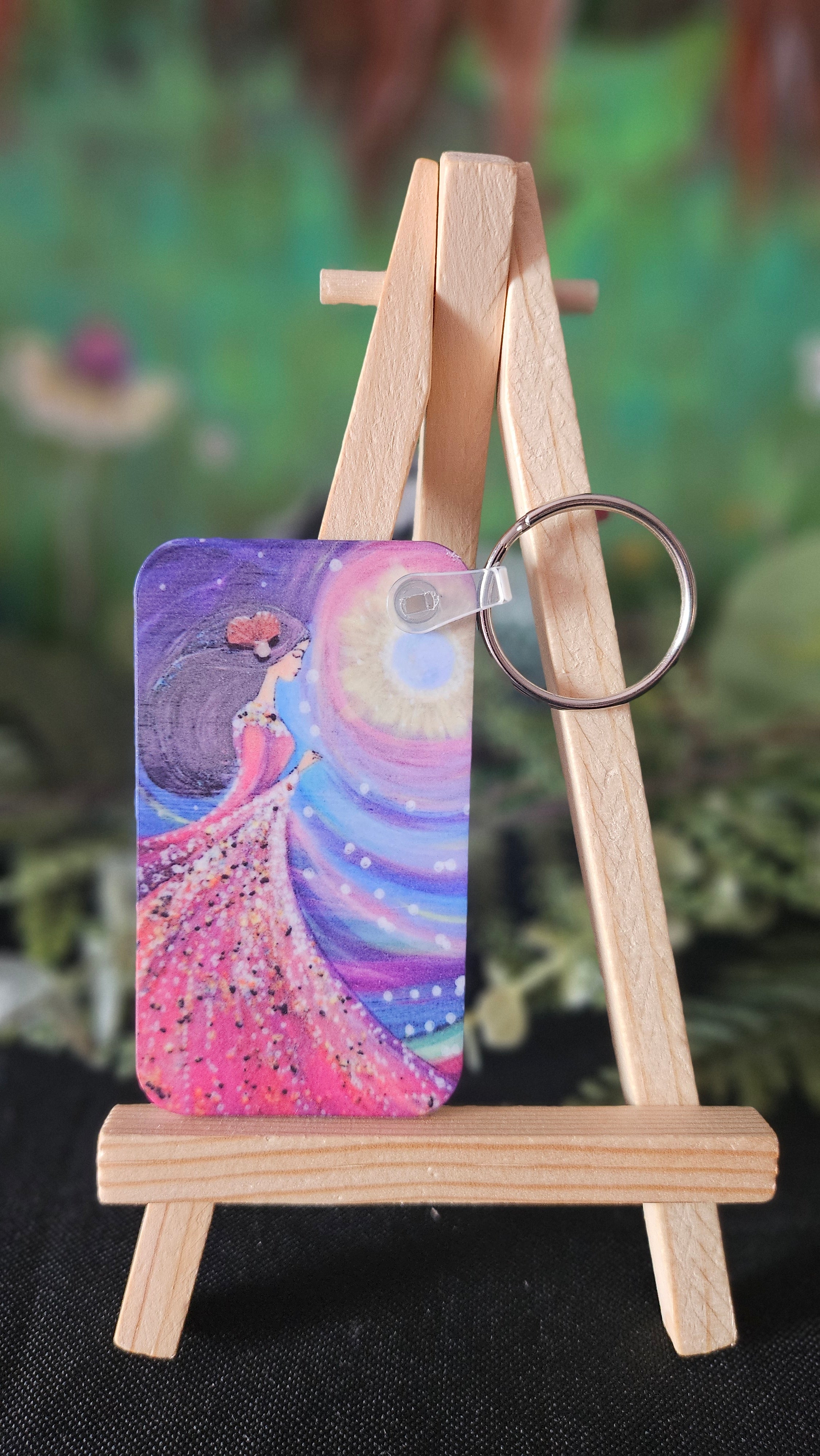 She Who Carries the Returning Light Keyring
