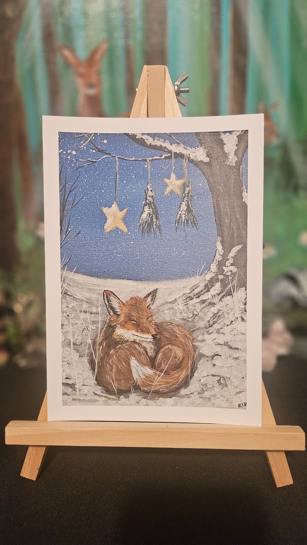 The Yule Fox A5 Print.