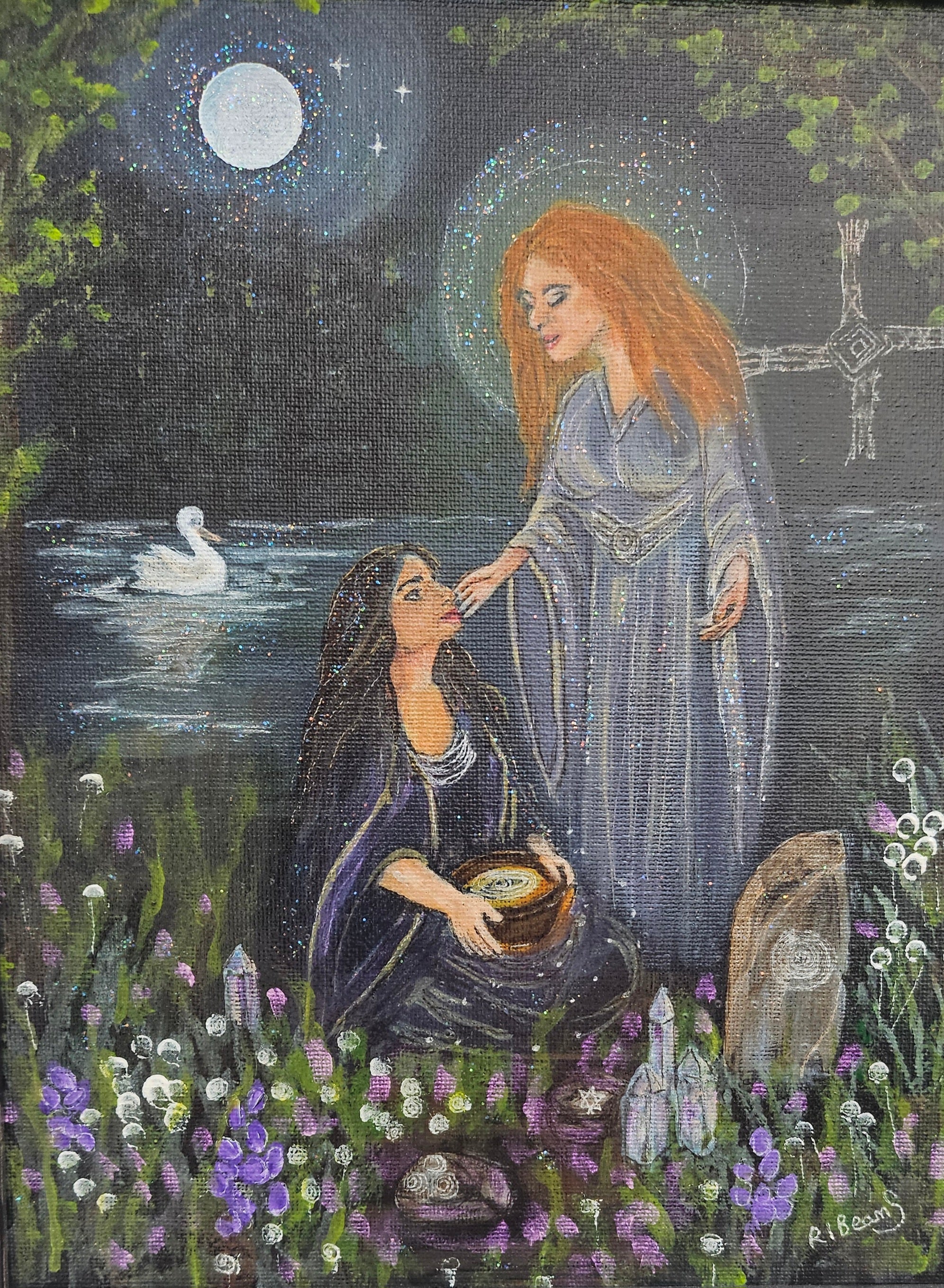 Brigid's light in the Hollow Wood