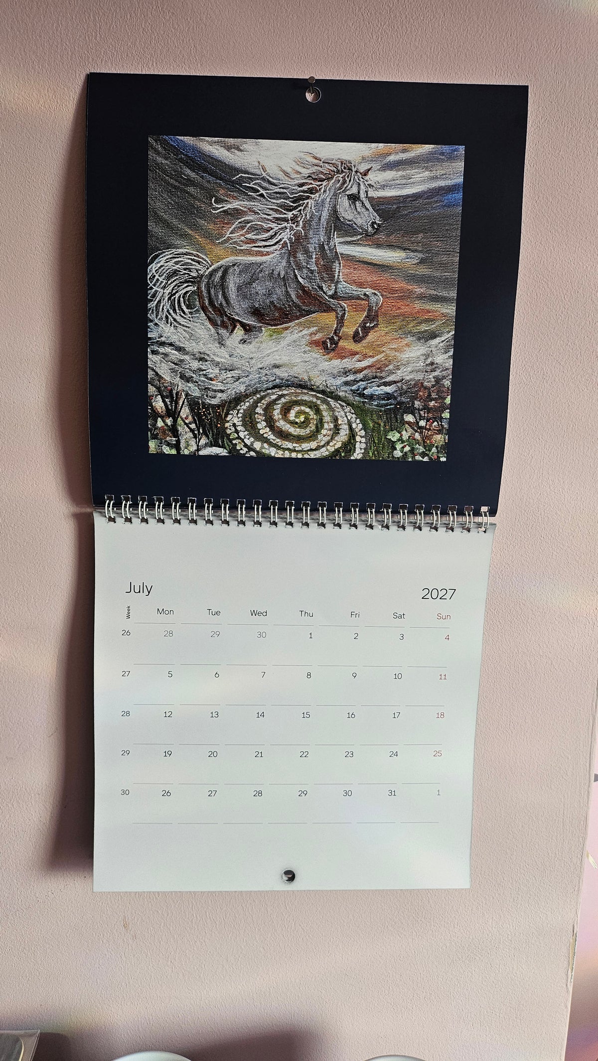 2027 Calendar - Find the Spiral
