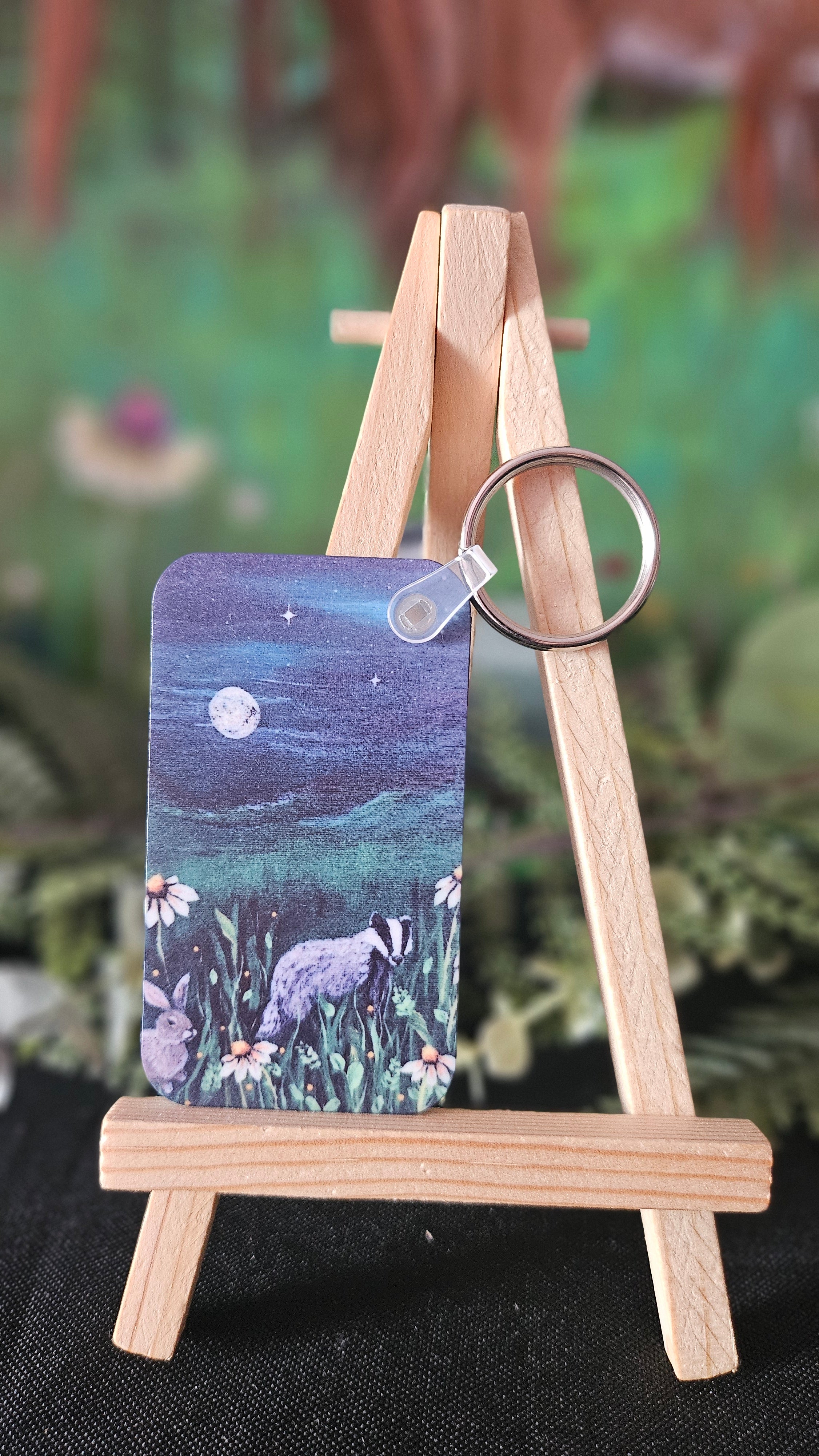 Moonlit Companions Keyring