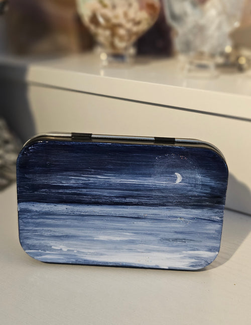 Hand-Painted Landscape & Seascape Tins