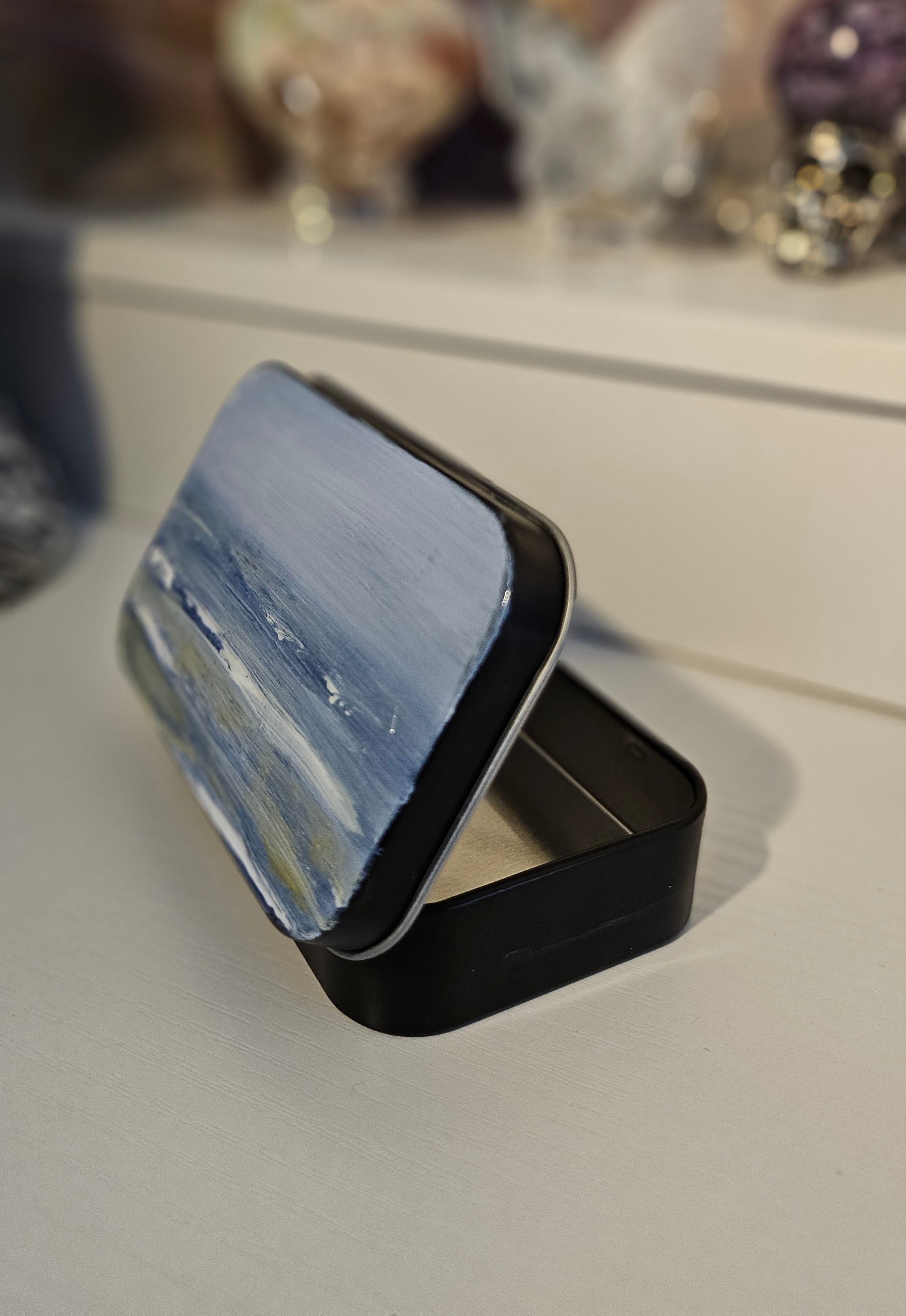 Hand-Painted Landscape & Seascape Tins