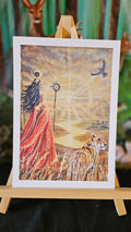 The keeper of the burning sun  A5 Print