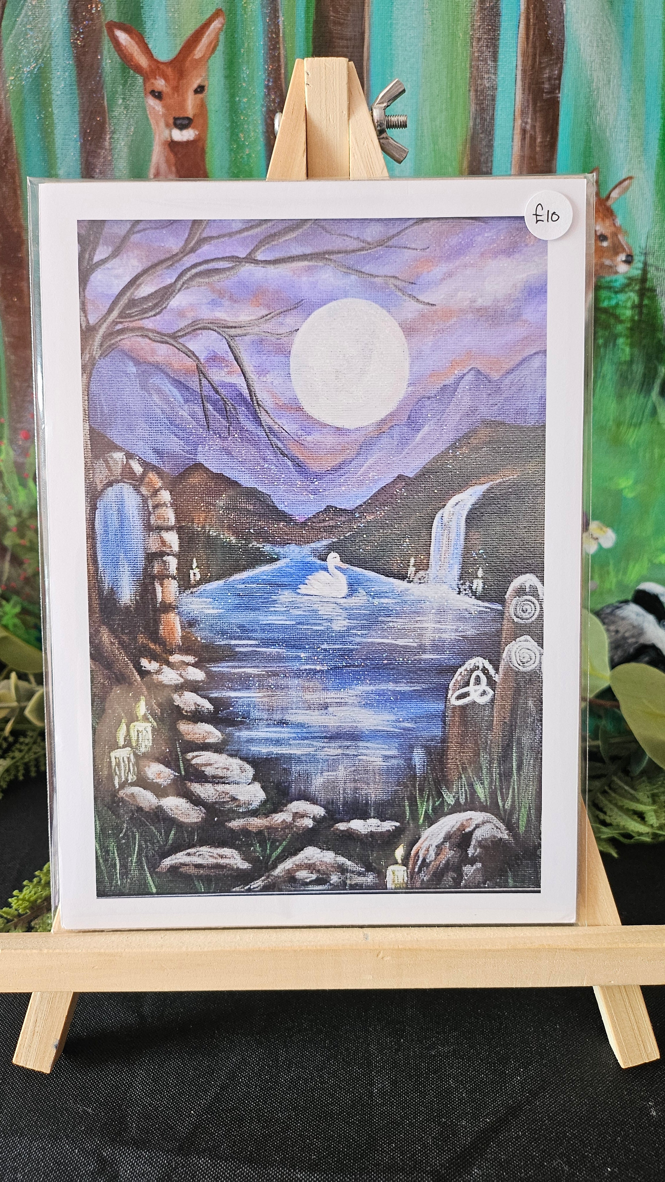 The Swan of Sacrwd Waters A5 Print