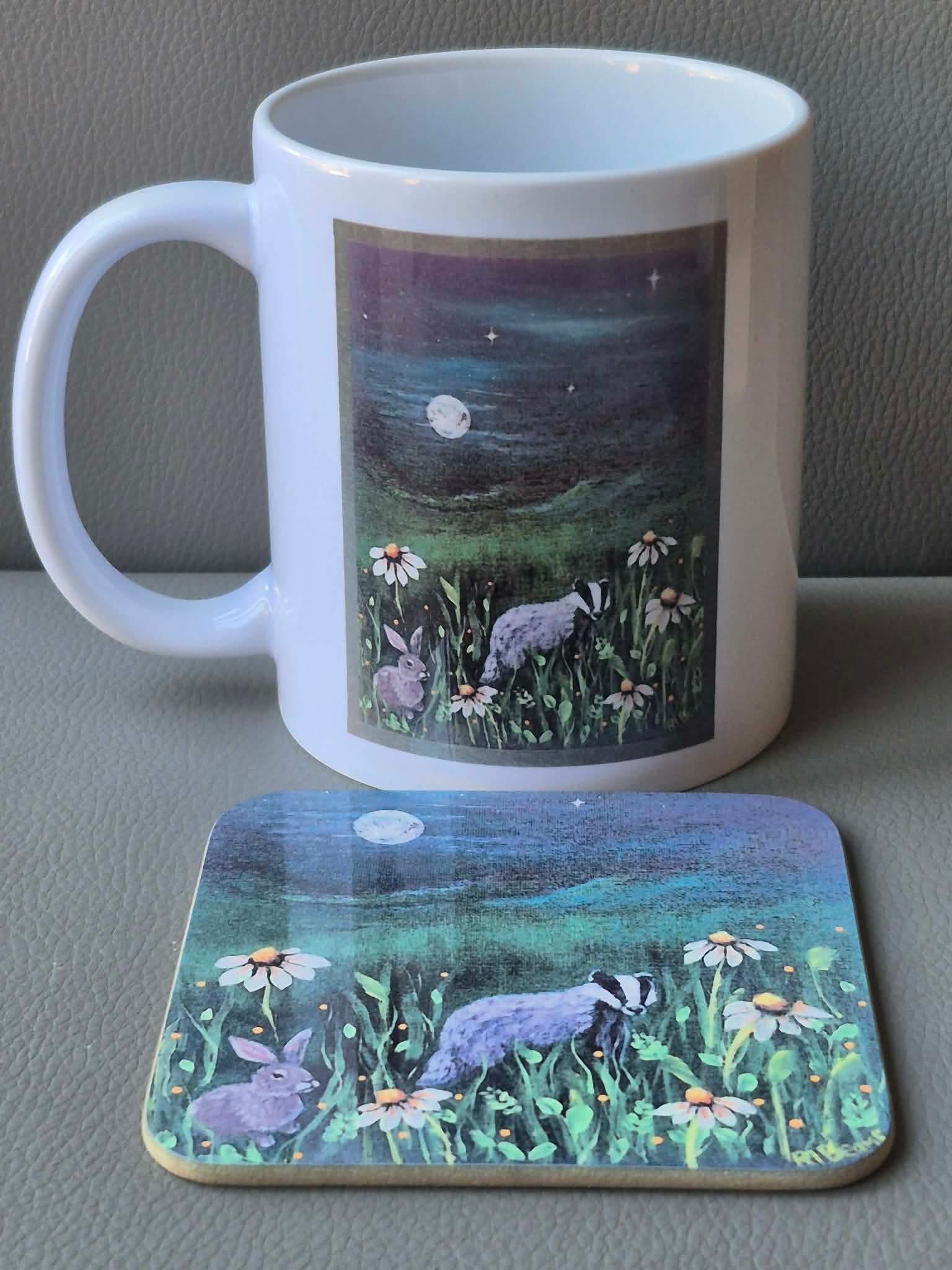 Moonlit Companions Coaster