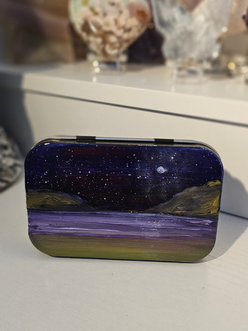 Hand-Painted Landscape & Seascape Tins