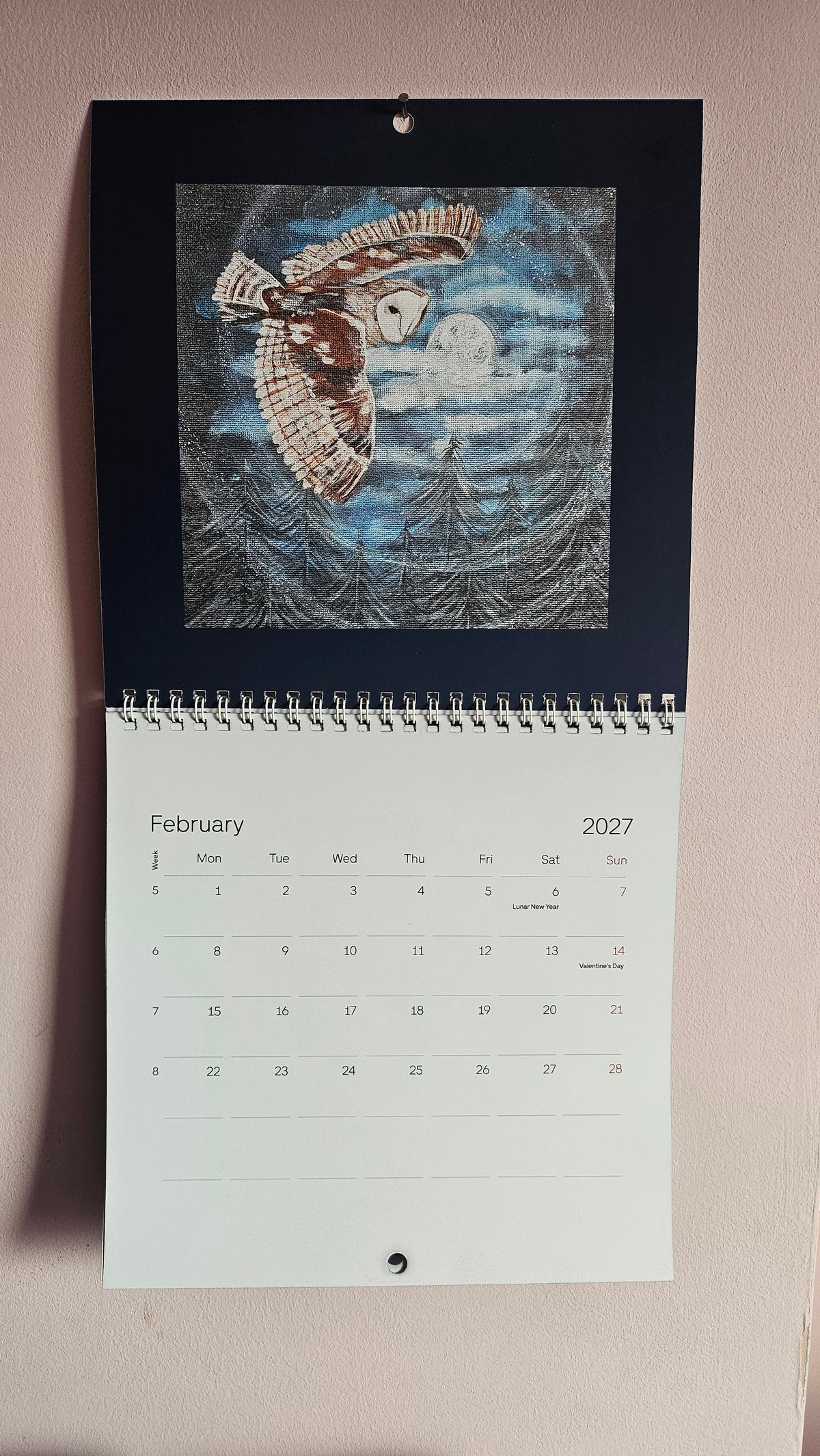 2027 Calendar - Find the Spiral