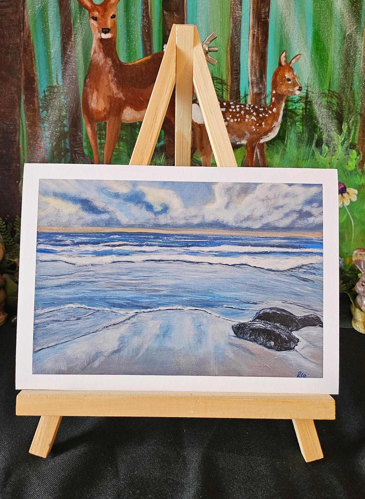Beach Scene A5 Print