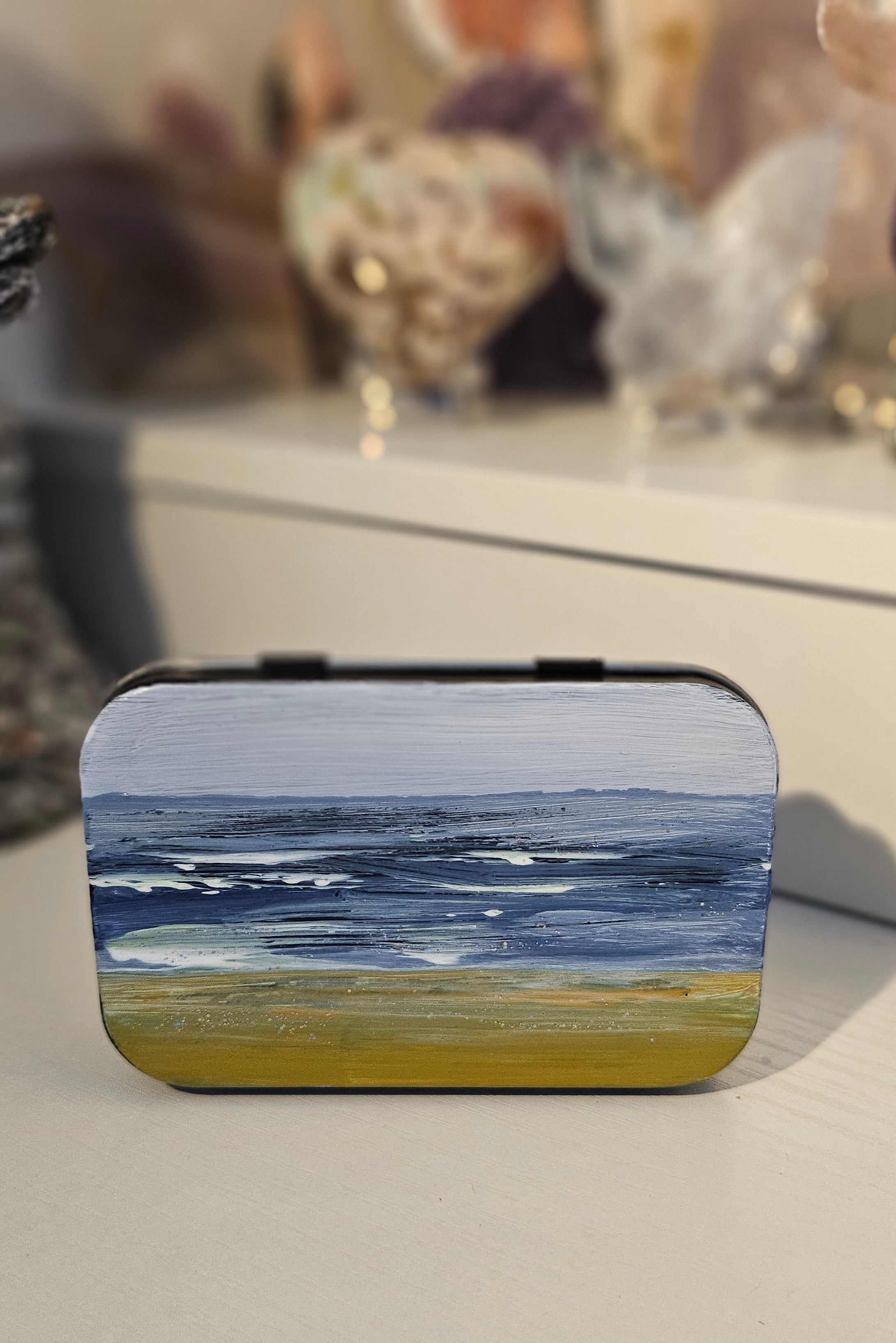 Hand-Painted Landscape & Seascape Tins