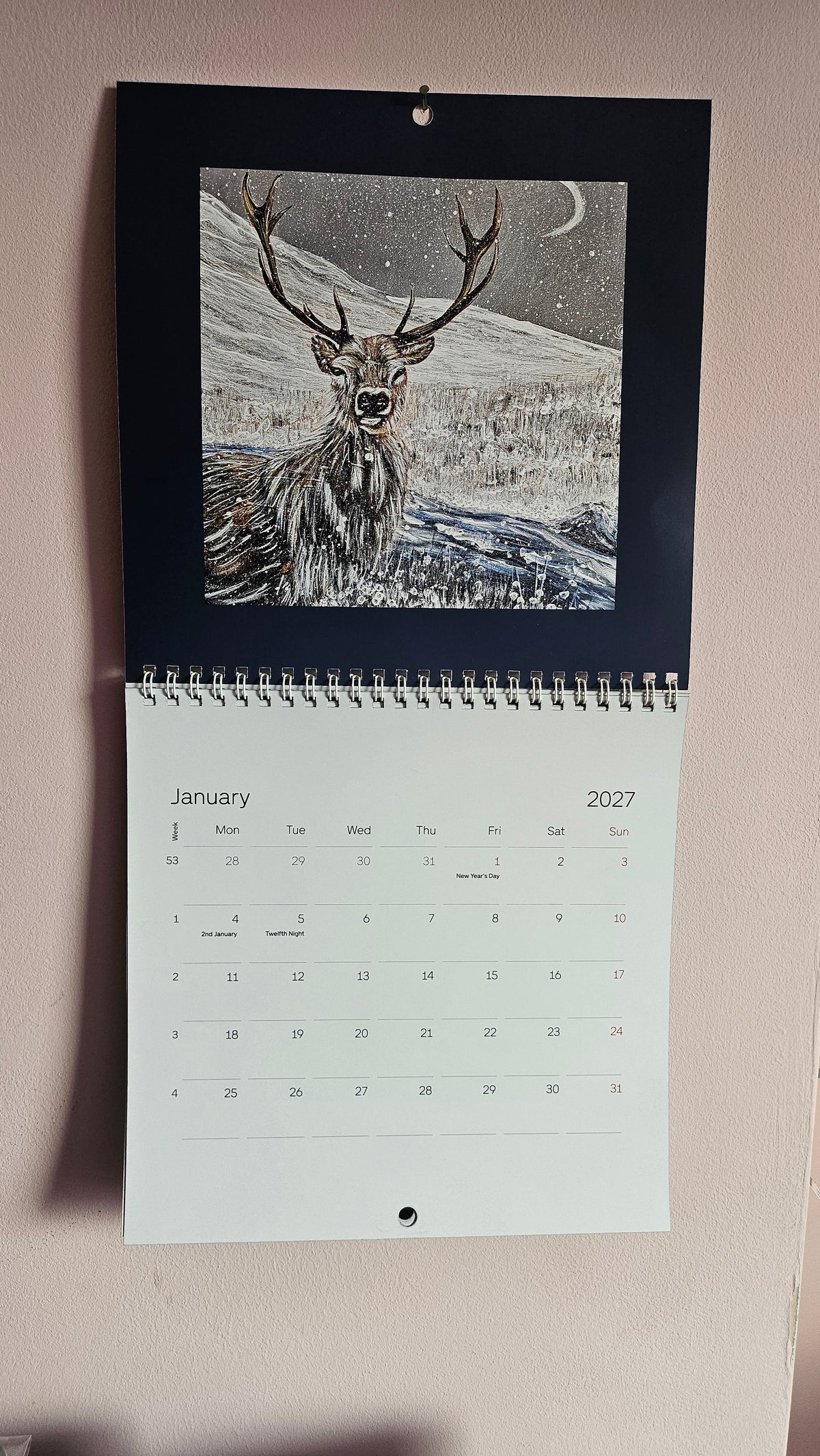 2027 Calendar - Find the Spiral