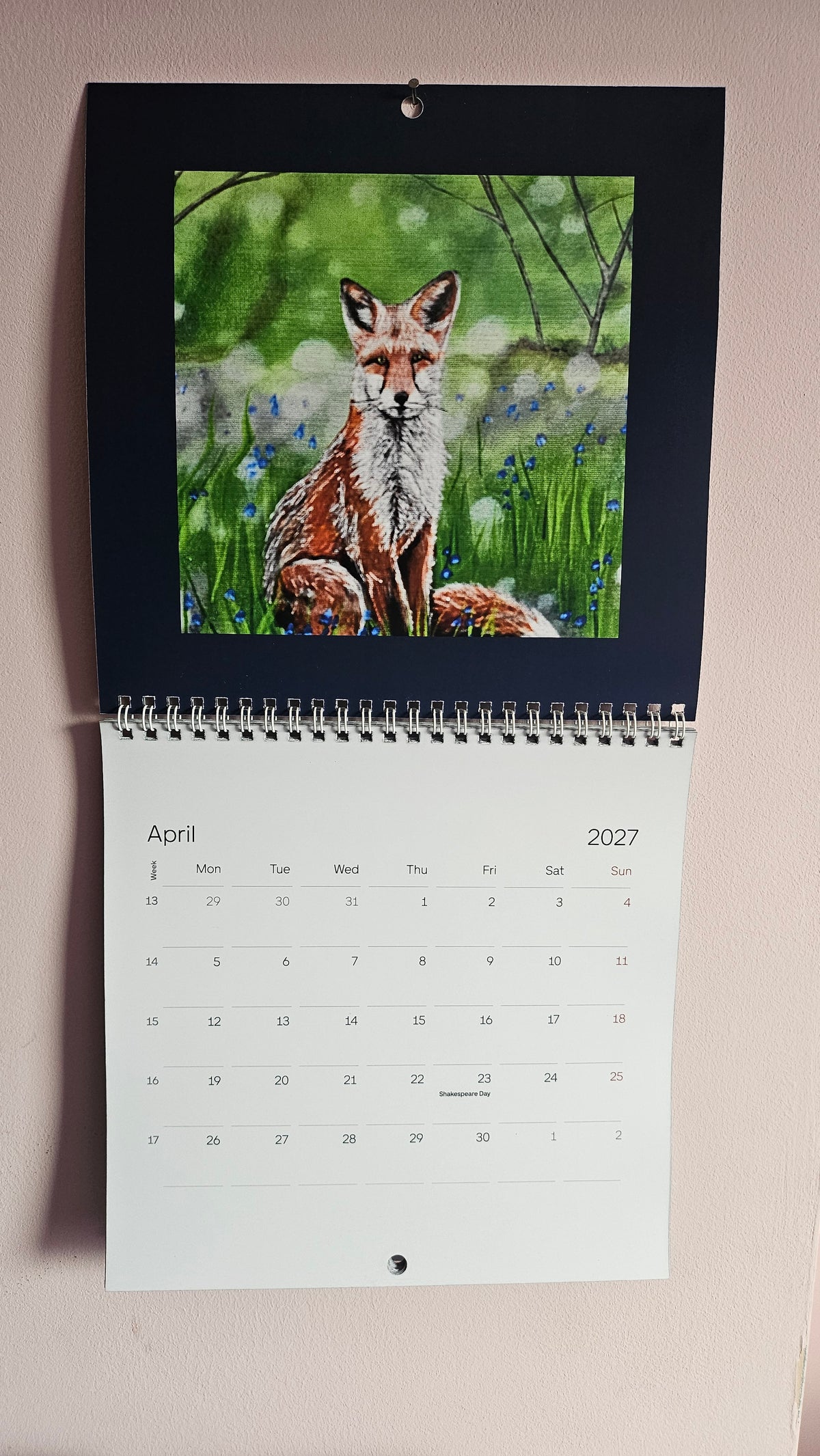 2027 Calendar - Find the Spiral