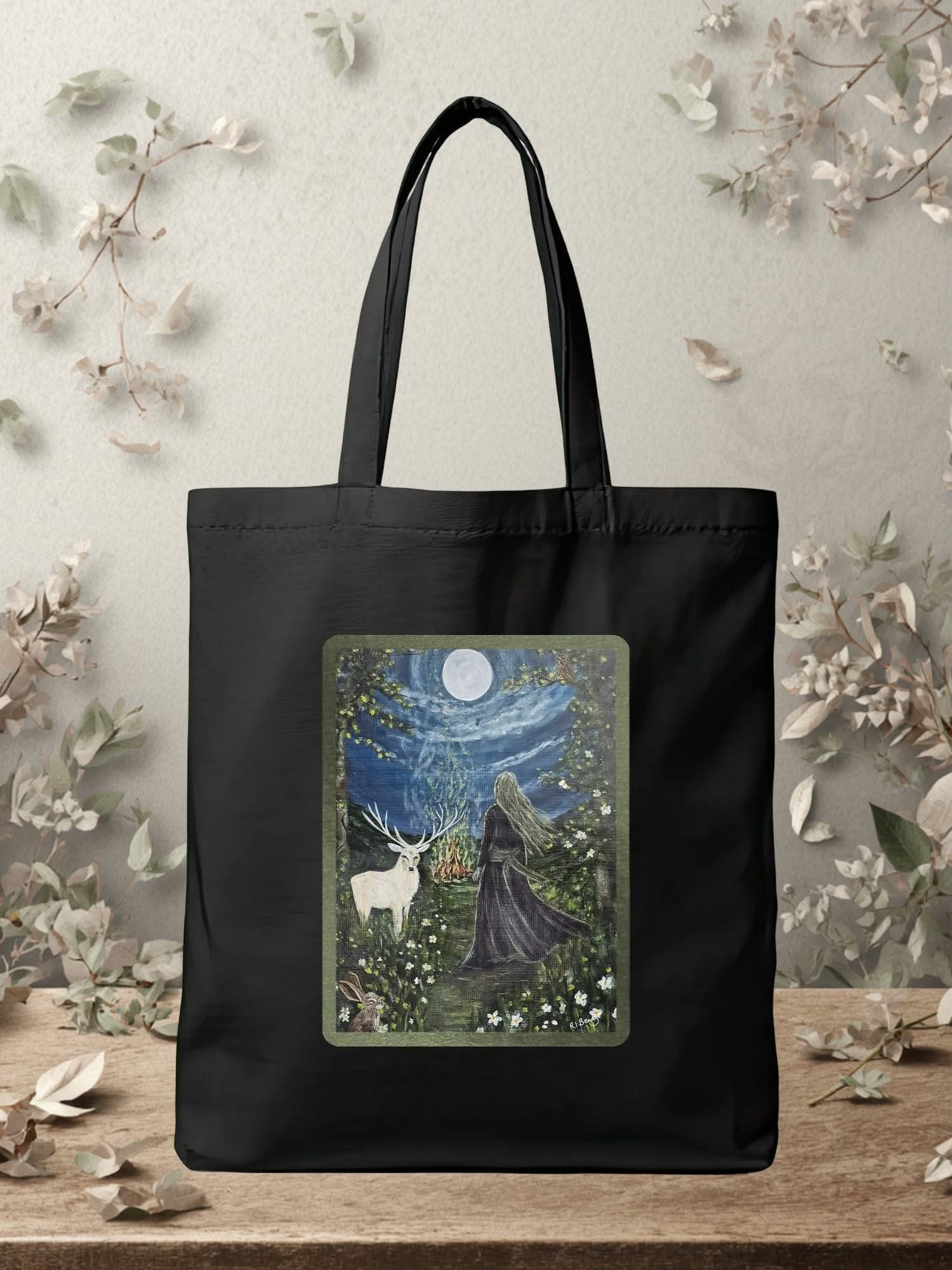 Under the Beltane Moon Cotton Bag