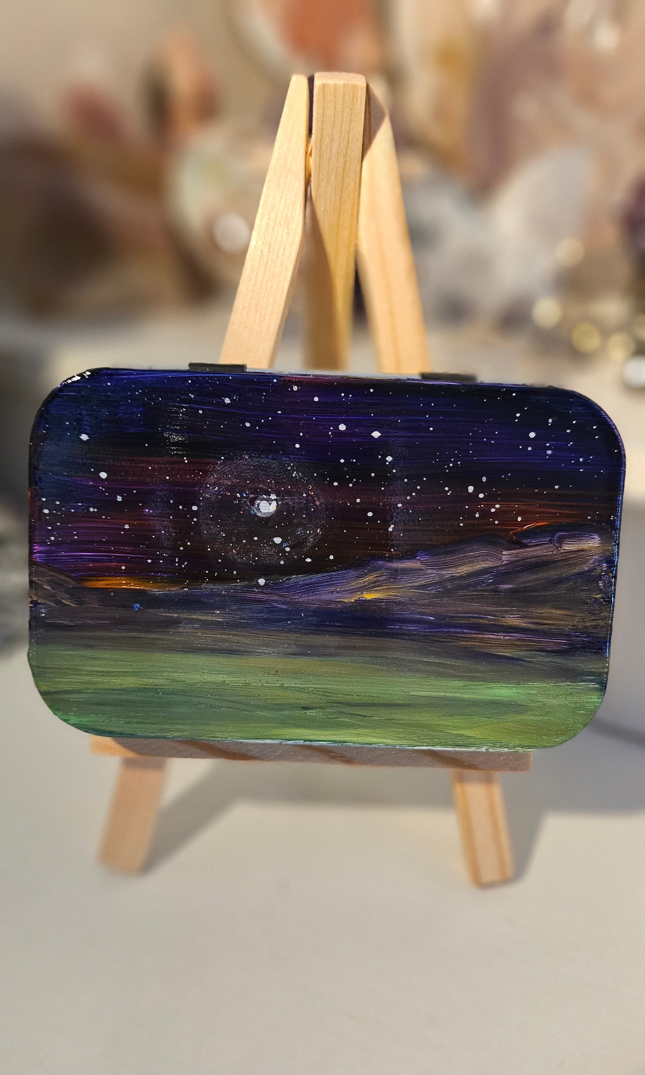 Hand-Painted Landscape & Seascape Tins