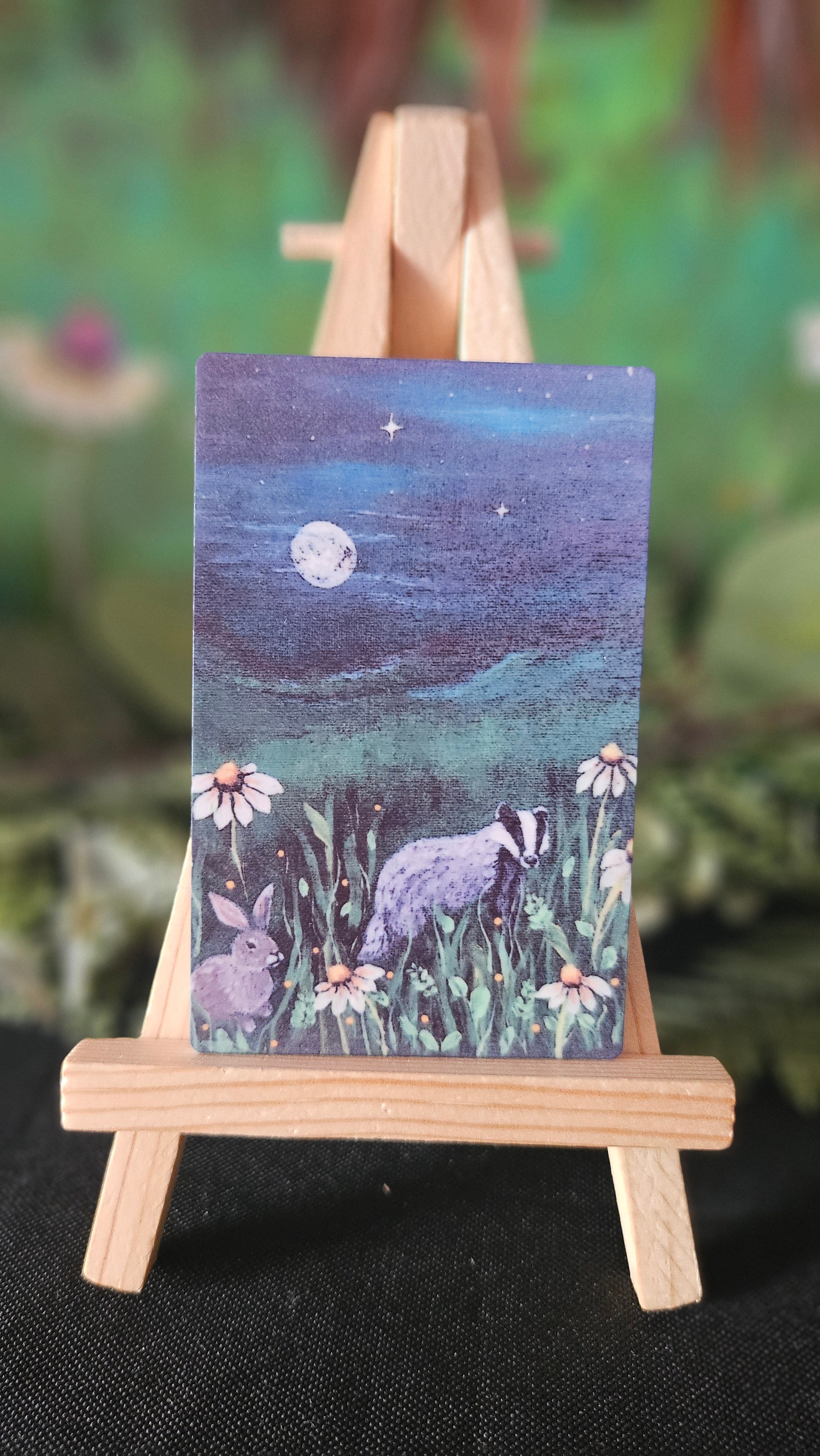 Moonlit Companions Fridge Magnet