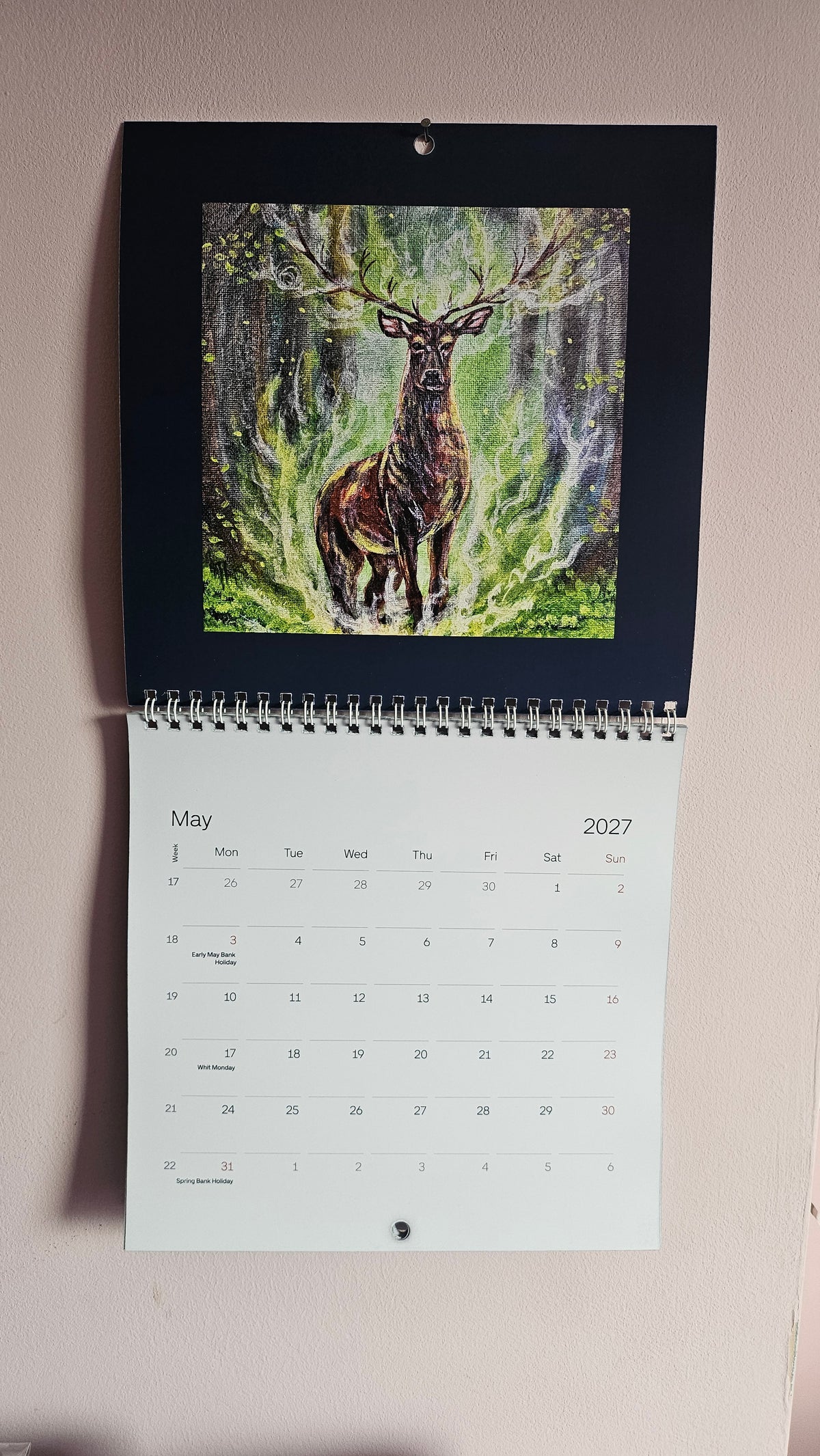 2027 Calendar - Find the Spiral